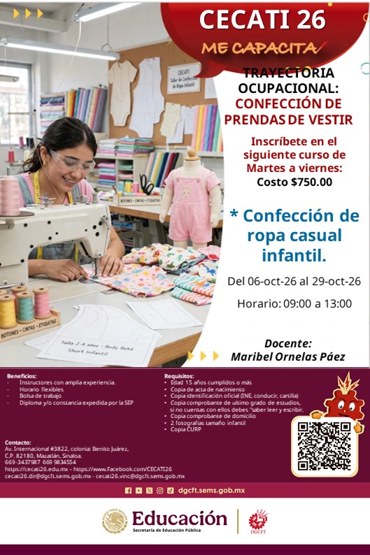 Confección de ropa casual infantil